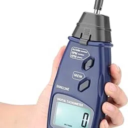Digital Tachometer, SM6236E Laser Contact Tachometer, 5 Digits 18 mm Digital LCD Tach Rotation Meter Tester-picture-14