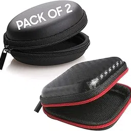 Smashtronics® - Hard Carrying Case Portable Square Storage Bag for Earphone Headset Headphone image 1