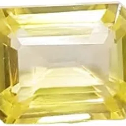 Yellow Sapphire Stone Original Certified Loose Precious Pukhraj Gemstone 7.25 Ratti Yellow Sapphire Stone (Lab - Approved) Square Shape AAAA+ Gemstone Excellent Square Cut(AW437-image-18
