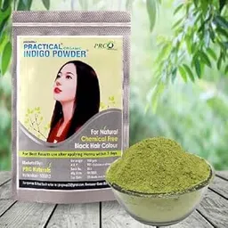 Practical Indigo Powder Herbal Henna Mehandi Pack (100GM, 3) image 1