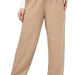 Women's Cotton Oversized Fit Joggers | Track pants for woman | Lower for women | Multipurpose | Activewear | Utility Pockets | Lightweight & Flexible Elastic Waist | Casual Joggers | Loose Fit-image-34