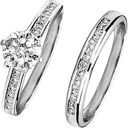 peora American Diamond Studded Silver Plated Finger Ring Set of 2 Fashion Wear Stylish Jewellery Gift for Girls & Women (PX8R90) - Valentines Gift for Her-picture-30