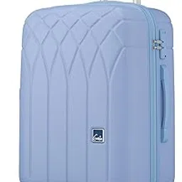 genie Plastic Dew Trolley Bag Large Size, 78Cm Hard Side Spinner Wheel Travel Bag For Women, 8 Wheels Luggage Suitcase For Travelling, Scratch Resistant, Check-In Trolley Suitcase, Chalk Blue-picture-50