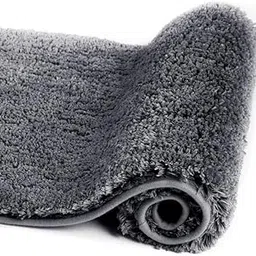 Walensee Bathroom Rug Non Slip Bath Mat for Bathroom (16 x 24, Dark Grey) Water Absorbent Soft Microfiber Shaggy Bathroom Mat Machine Washable Bath Rug for Bathroom Thick Plush Rugs for Shower-picture-18