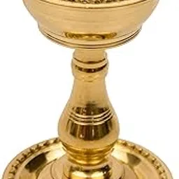 Traditional Brass Diya for Puja | Pooja Aarti | Arti Deepak Deepam Oil Lamp for Home Temple Puja Articles Decor Gifts- Udupi Nandha Stand-picture-28