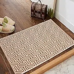 SARAL HOME EASY LIVING Cotton Multipurpose rectangular Rug (Brown, 50X80 CM)-picture-12
