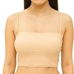 hpa hidden power apparel HPA Bralette Tube Spaghetti for Girls & Women | Padded Full Coverage | Non-Wired Sports Spaghetti | Removable Pads | Comfortable Beginner & Teenager Everyday Wear image 1