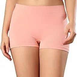 paavki Women's High Coverage Hosiery Fabric Stretchable Boyshorts Panties |Seamless Boxer Short Brief | Soft & Breathable Underwear - Moisture Wicking-picture-11