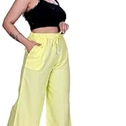 4k fashion Western Woman's Fit Relaxed Palazzo Bottom-picture-14