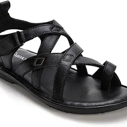 smoxx Genuine Leather Slippers | Back Strap Sandals for Men | Latest Lightweight | Comfortable | Cushioned Insole | Formal & Casual Wear-picture-47