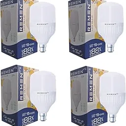 REMEN 30W LED Jumbo Hammer High Watt Bulb, Base B22 with High CRI, Up to 4KV Surge Protection, Energy Efficient & 240 Degree Beam Angle for Home & Commercial Use (Cool Daylight - 6500K, Pack of 4)-image-36