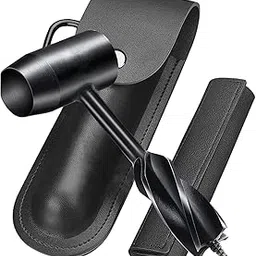 Bushcraft Gear Hand Auger Wrench and Scotch Eye Wood Auger Drill Essential Survival Tools for Camping, Outdoor, Hiking, with Leather Pouch and Hook (Size : 1)-picture-53