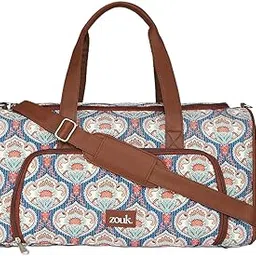 zouk Weekender Duffel Bag | Vegan Leather | Spacious 24.1L Capacity | Water-Resistant | Separate Shoe Compartment | Ideal for Travel, Gym & Weekend Trips | Men and Women | Proudly Indian Brand-picture-40