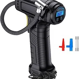 LOOM TREE® Tire Air Pump Compact Vehicles Inflatable Pump for Bicycles Truck Balls Digital Display Dial | Cycling | Bicycle Accessories | Pumps-image-2