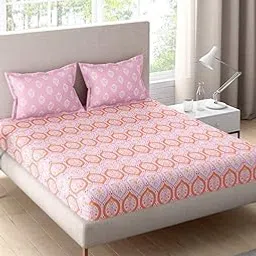 Portico New York Double Bedsheet Set with 2 Pillow Covers (224x254CM) (Sparkle 3)-picture-61