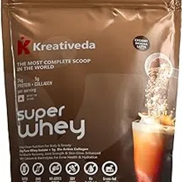 Super Whey Protein Powder Isolate with Collagen | 24g Protein Per Scoop | Creamy Mocha Latte | 1 Kilogram-picture-34