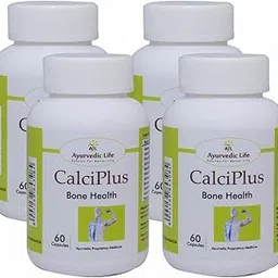 Ayurvedic Life Calcium Supplement CALCI PLUS 60 Capsules Pack of 4-picture-43