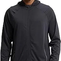 jockey Men Microfiber Elastane Standard Length MV31 Stretch Solid Performance Active Wear Hoodie Jacket with Stay Dry Technology-picture-40