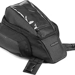 Police Pyramid Motorcycle Tank Dust and Water Resistant PU Bag Fabric-Black-picture-41