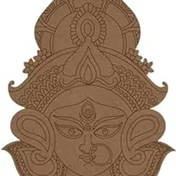 NIYA KRAFTS Wooden Diya Wall Decoration, 10 x 10 cm, Brown, Laser-Cut MDF Design, Indoor Decor-picture-29