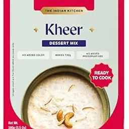 HOCCO Kheer Dessert Mix | Ready To Cook | Premix for Creamy Indian Rice Pudding Made with Rice | Cook for 25 mins At Low Flame | Serve Hot or Cold, Garnish with Dry fruits - 100 Gm Pack-picture-63