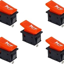 UNIVERSAL HUB 10A 125V AC 2 pin SPST momentary red color small plastic horn rocker switch pack of 2-image-58