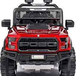 oh baby POBO 4 Motors 4x4Battery Operated Jeep for Kids, Ride on Toy Kid Car with RGB Windshield Light & Music | Electric Jeep Battery Cars | Baby Big Car for Kids to Drive 3 to 8 Years (RED)-image-86