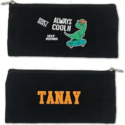 gingercrush Customized Pencil Case Bag, Pen,Pencil Pouches for Stationary, Cute Stationery Organizer Bag with Zipper for Students, Kids (Always Cool)-picture-24