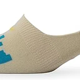 young wings Men's_Socks Beige Colour Cotton Fabric Design Free Size No-Show Length Casuals & Formals Wear Socks Pack Of 1 M1-132 N-Beige-picture-15