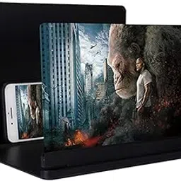 3NH® Cell Phone Screen Magnifier 3D Mobile Phone Screen Amplifier Enlarger HD Phone Magnifying Screen Universal Mobile Projector for Movies Videos and Gaming (Color : Blackb, Size : 16 inches)-picture-17