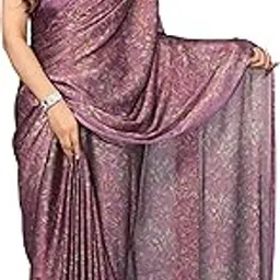 Women's Ready to Wear 1 Minute Drape Chiffon Printed Saree with Blouse Piece-image-29