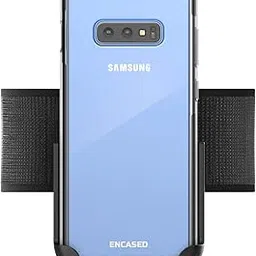 Encased Galaxy S10e Armband for Running, Gym Workouts & Exercise - Fully Adjustable Arm Strap Holder with Clear Phone Case (Samsung S10e) (Sweat and Water Resistant Band)-image-60