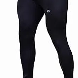 decisive Fitness Men's Full Length Running Tights Gym Fitness Sportswear, Black-picture-36