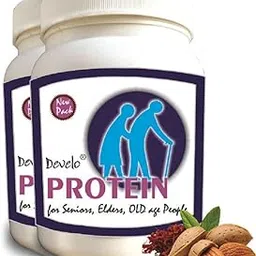 Develo Protein Powder for Seniors, Elderly & Old Age People, Men & Women - 2kg (Pack of 2) Kesar Badam-image-38