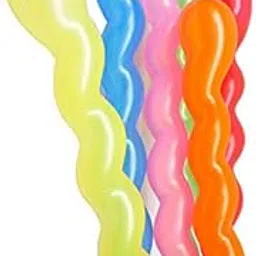 GRAND SHOP Spiral Latex Balloons Pack of 50 Multicolor-picture-40