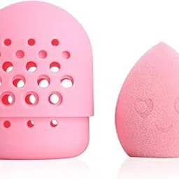 PAC Mrs. Bounce (1 Pc)| Beauty Blender Makeup Sponge for Face Makeup | Velvet Soft Water Drop Shape for Foundation, Creams & Powders with Case | For All Skin Types - Soft, Reusable & Washable (Blue)-picture-16