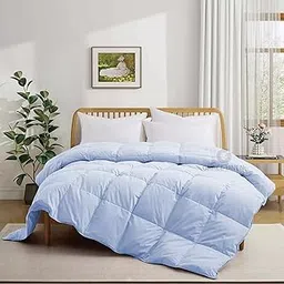 500 GSM Winter Comforter Single Size (60"X90") - Unique Design Heavy Winter Quilted Comforter 500 GSM Microfiber Fill - Duvet/Blanket Single Size - Sky Blue Color-picture-11