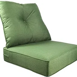 BOSSIMA Indoor/Outdoor Deep Seat Chair Cushion Set,Spring/Summer Seasonal Replacement Cushions (Olefin Deep Green)-picture-29