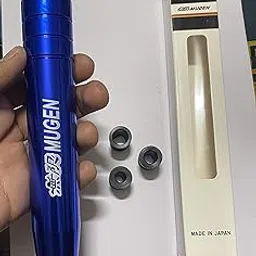 AUTO MT Aluminum Long Universal Racing Car Mugen Shift Knob Manual Transmissive Gear with 3 Adapters (Blue, 18 cm)-picture-36