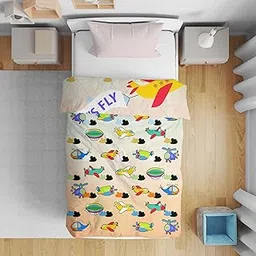 Home Plus Studios® Comforter Microfiber Reversible Airplane Printed Tween Size 150GSM Ac Comforter Kids Blanket | Soft Light-Weight Bed All-Season Blanket 4-12 Years Kids (131 Cm x 185 Cm) image 1