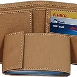 ibex Beige Artificial Leather Wallet for Men-picture-34