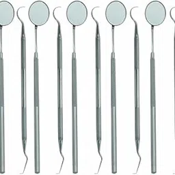 GOLDFINCH™-DENTAL MOUTH MIRROR WITH HANDLE & EXPLORER. DOUBLE ENDED 5 MM SERRATED HANDEL (QTY 5+5)-picture-20