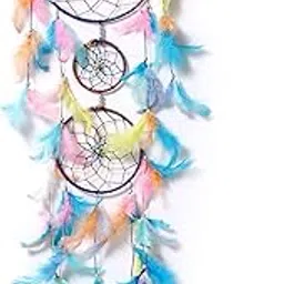 Good Aura StoreDream Catchers for Home Decor, Feather Wall Hangings for Kids Room, Bedroom, Livingroom, Balcony Decorations, Positive Gift Items (Pack of 1, 18LX92Hcm, Multi)-image-36