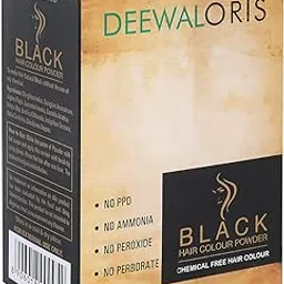 Oris Black Hair Color Powder for Women, 120g - Black Hair (Pack of1) image 1