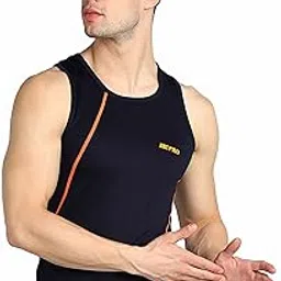 Bepro Mens Sleeveless Sando Round Neck Running Tshirt for Workout Running-picture-22
