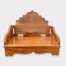 Shri DP Wooden Folding Sinhasan for laddu Gopal ji/Pusti seva/Krishna ji/Shrinath ji/Other Gods (Size - 10 x 8 inch)-picture-26