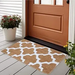 Gouri Enterprises Anti-Slip Handloom Door Mat, 40 x 60 cm, Designer Floor Mat for Home, Kitchen, Bathroom (Light Brown)-picture-25