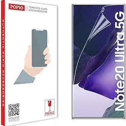 POPIO Acrylic Screen Guard For Samsung Galaxy Note 20 Ultra 5G Cellphone (Transparent) Edge To Edge Full Screen Coverage With Easy Installation Kit-picture-68