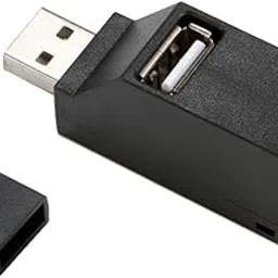 UJEAVETTE Portable High Speed USB to 3port USB2.0 Hub Splitter Adapter for PC Black-image-8
