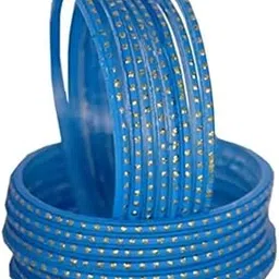 Blue Dot designer glass bangles set for women and girls pack of 24-picture-15